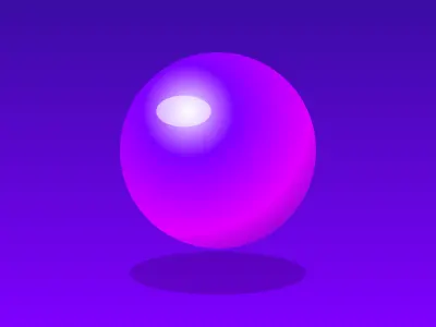 Glossy 3D Sphere 2 (AI-generated)