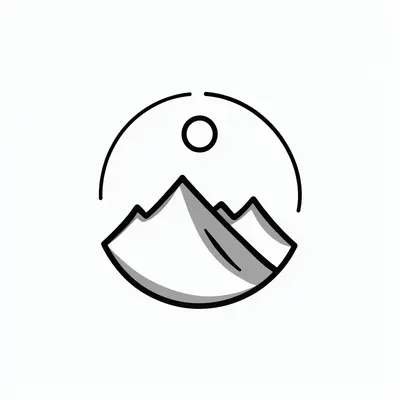 Minimal Mountain Logo (AI-generated)