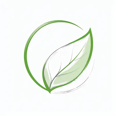Eco Leaf Logo (AI-generated)