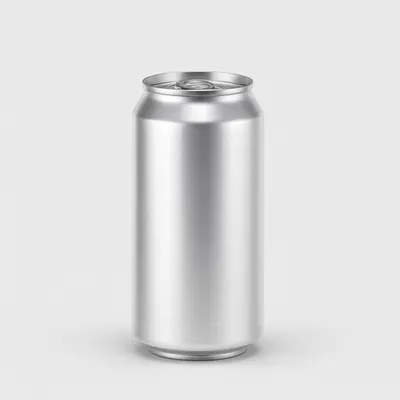 Blank Silver Aluminum Beverage Can