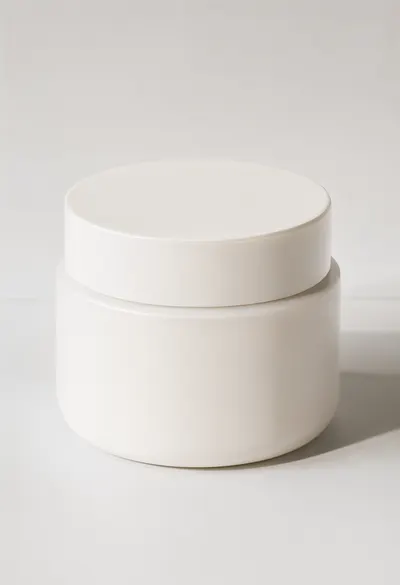 Minimal White Skincare Jar Mockup
