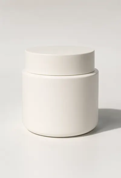Blank White Cosmetic Cream Jar
