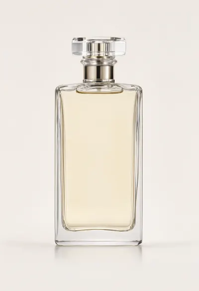 Minimal Clear Perfume Bottle Mockup