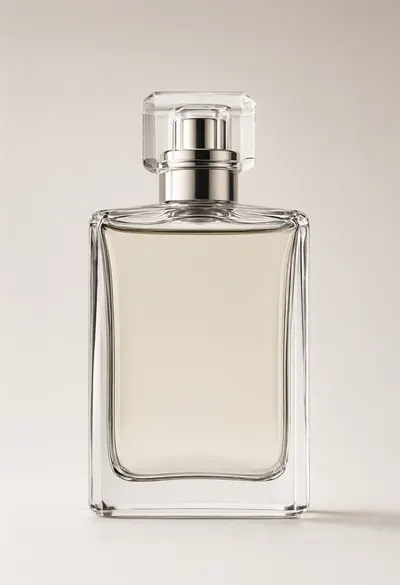 Blank Clear Glass Perfume Bottle Mockup