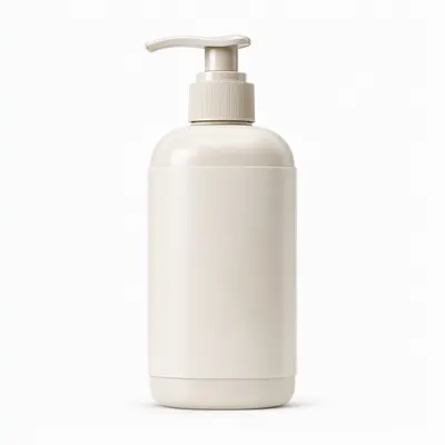 Blank Beige Lotion Pump Bottle Mockup