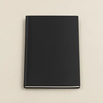 Minimal Black Hardcover Notebook