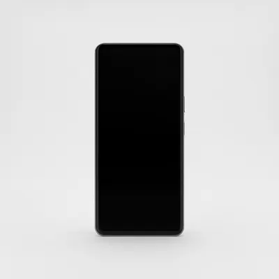 Black Smartphone with Blank Screen