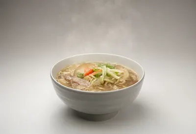 Close-Up Ramen Bowl with Gentle Steam (AI-generated)