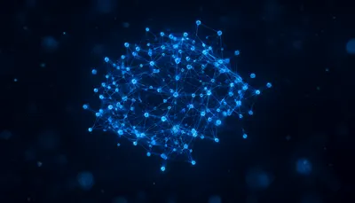 Abstract AI Neural Network Visualization