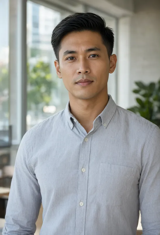 Confident startup founder in a modern coworking space (AI-generated)
