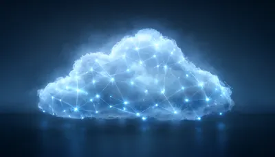 Abstract Cloud Computing Visualization (AI-generated)