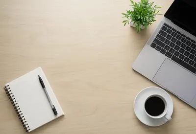 Minimalist Tech Desk Flat Lay (AI-generated)