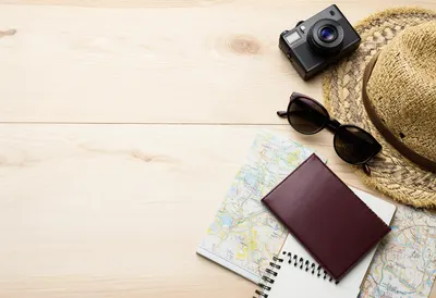 Travel Essentials Flat Lay (AI-generated)