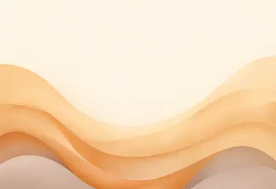 Warm Cream and Caramel Abstract Waves (AI-generated)