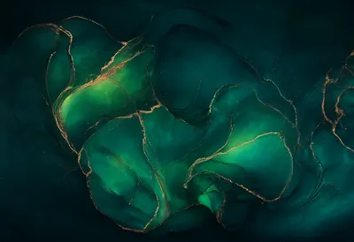 ลายหินอ่อนหมึกสี teal เข้มและทอง (สร้างด้วย AI)