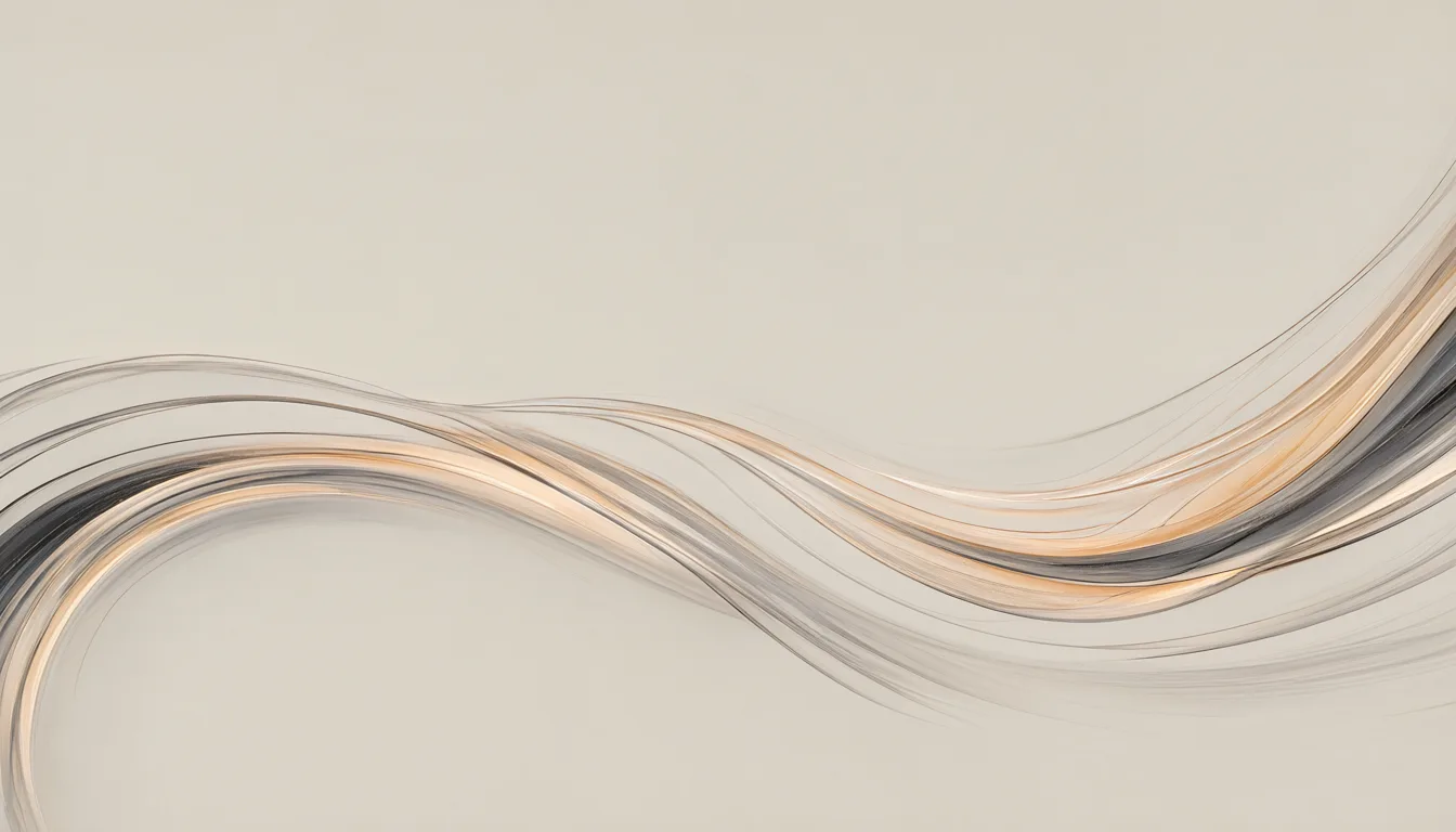 Charcoal and beige minimal line art curves (AI-generated)