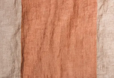 Terracotta Linen Fabric Texture (AI-generated)