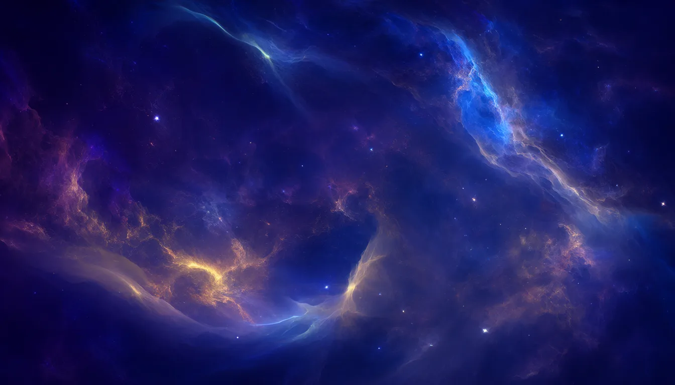 Cosmic nebula gradient wallpaper with glowing stars (AI-generated)