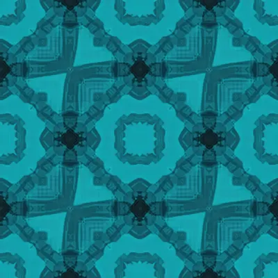 Seamless Hexagon Pattern in Teal and Navy (AI-generated)