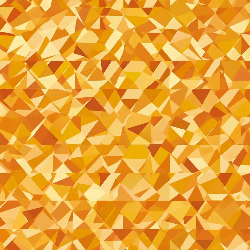 Seamless triangle pattern in mustard and orange (AI-generated)