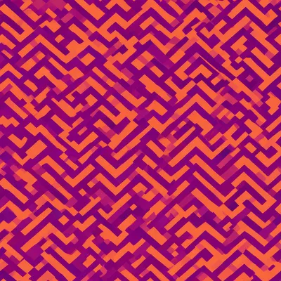 Seamless Chevron Pattern in Purple and Orange (AI-generated)