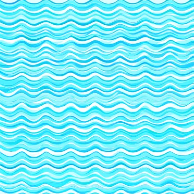 Seamless Wavy Lines in Teal (AI-generated)