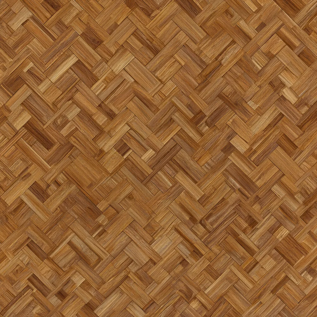 Seamless herringbone wood pattern in walnut tones (AI-generated)