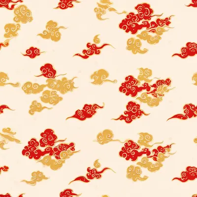 Chinese Cloud Motif Pattern (AI-generated)
