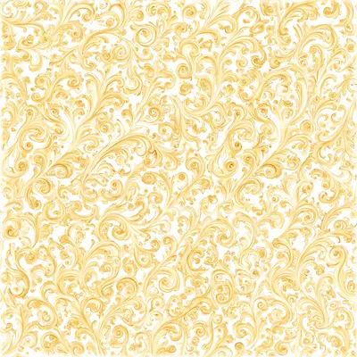Baroque Scroll Pattern in Gold (AI-generated)