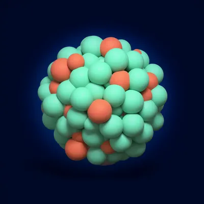 3D Spheres Cluster (AI-generated)