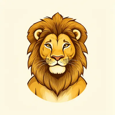 Cartoon Lion Mascot (AI-generated)