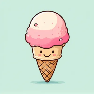Cartoon Ice Cream Character (AI-generated)