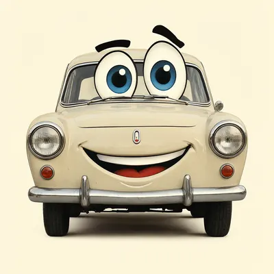 Retro Car Mascot (AI-generated)