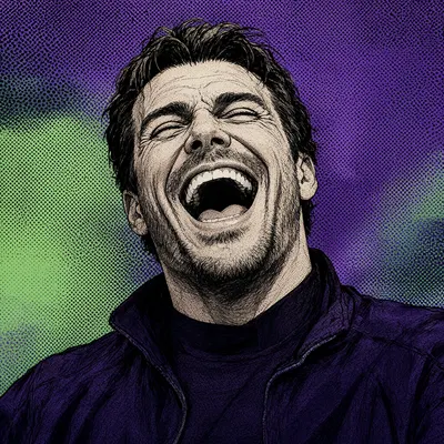 Comic Villain Laughing (AI-generated)