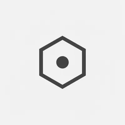 Hexagon Dot Logo Mark (AI-generated)