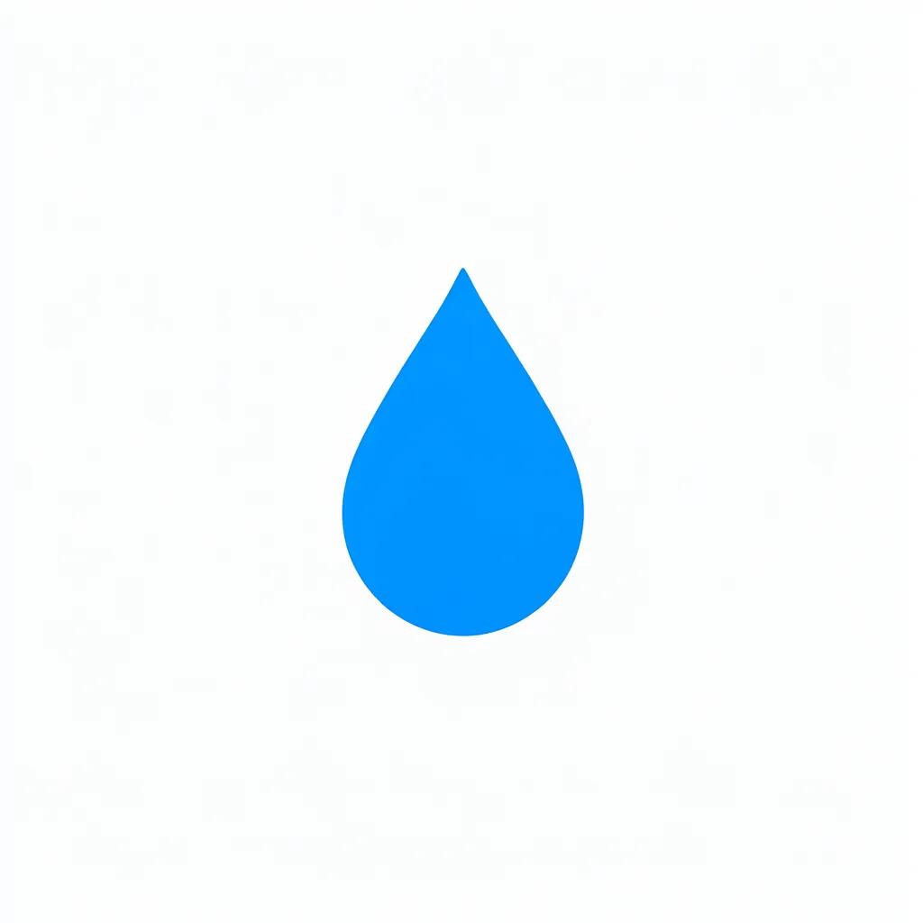 Blue water drop logo mark (AI-generated)