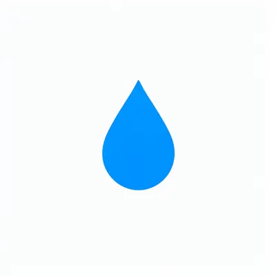 Water Drop Logo Mark (AI-generated)