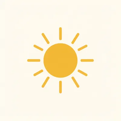 Sun Rays Circle Logo Mark (AI-generated)