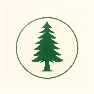 Tree Badge Logo Mark (AI-generated)