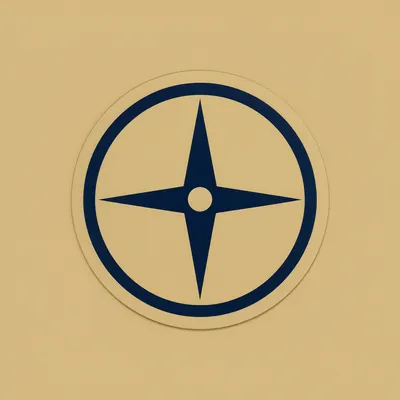 Compass Badge Logo Mark (AI-generated)