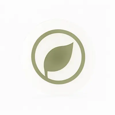 Leaf Ring Badge Logo Mark (AI-generated)