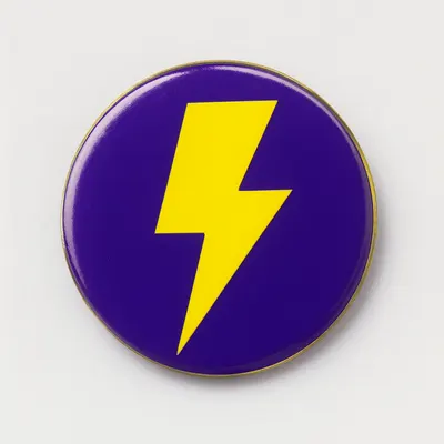 Lightning Badge Logo Mark (AI-generated)
