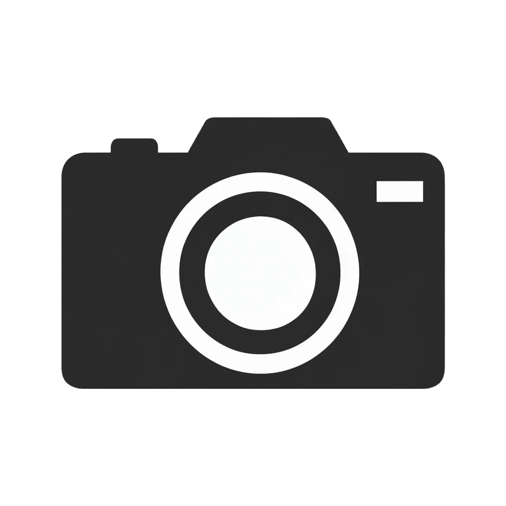 Flat interface icon of a compact camera (AI-generated)