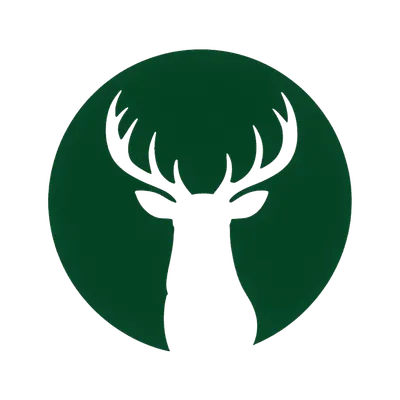 Stag Negative Space Mark (AI-generated)