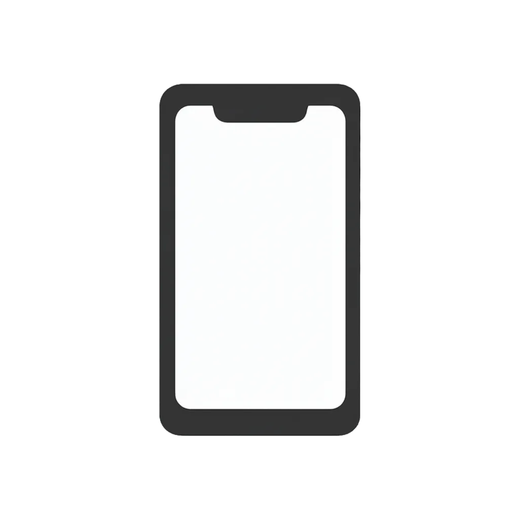 Flat interface icon of a smartphone (AI-generated)