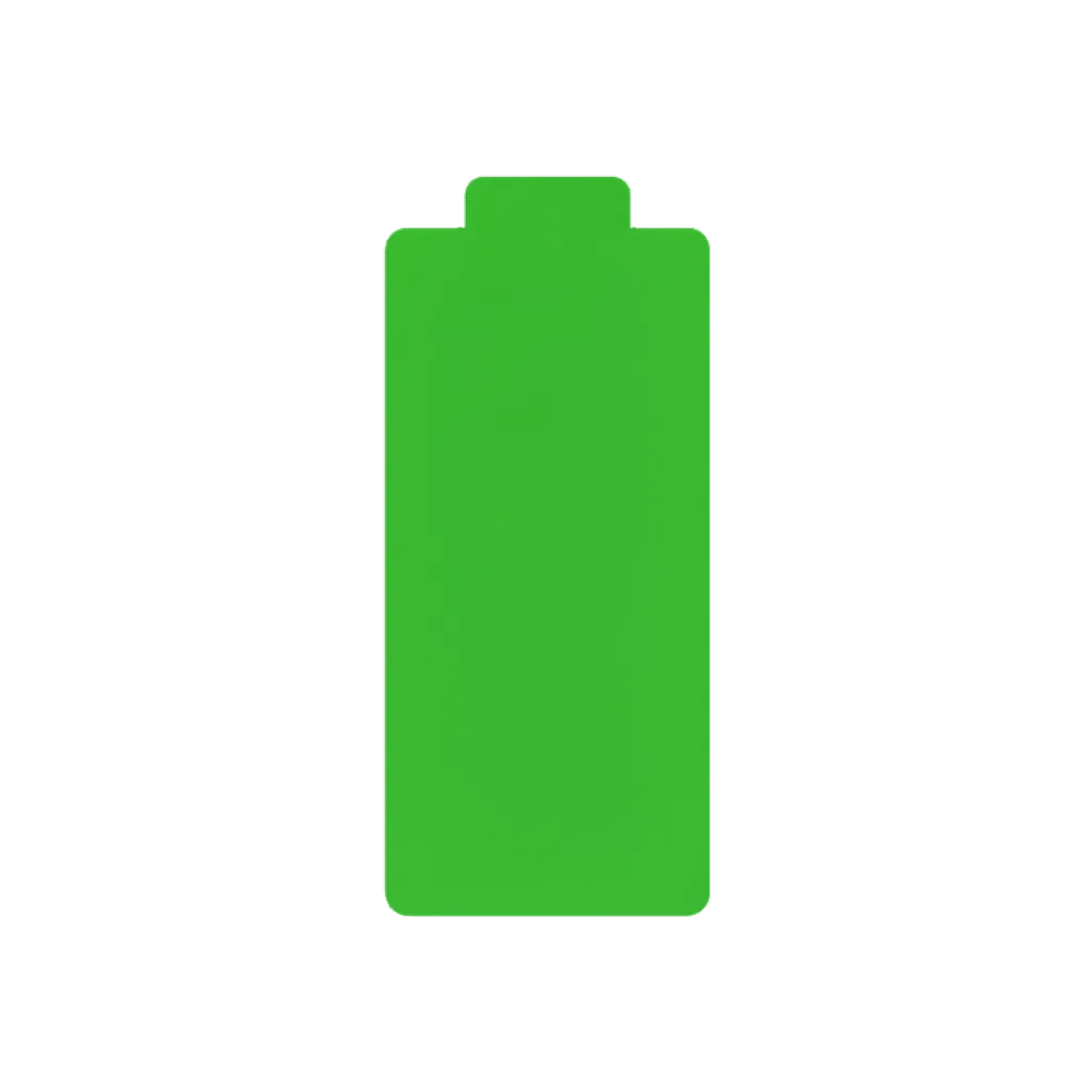 Flat interface icon of a battery (AI-generated)