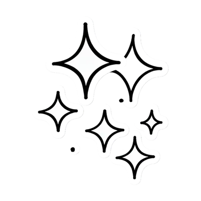 Sparkle Sticker Set (AI-generated)