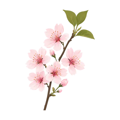 Blossom Branch Element (AI-generated)