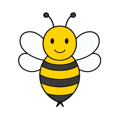 Bee Cartoon Element (AI-generated)