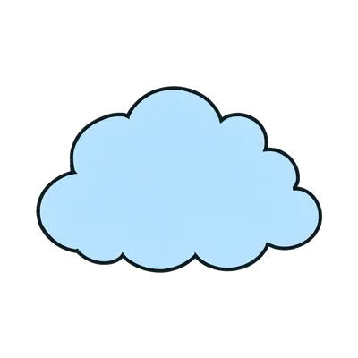 Cloud Cartoon Element (AI-generated)